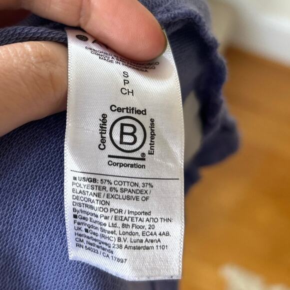 Athleta Retroterry Periwinkle Purple Johnny Collar Long Sleeve Pullover - Picture 6 of 7